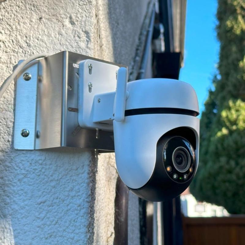 652F Space Saving Stainless Steel Camera Support Brackets Secure Fixing for Solars Panel Security Cameras LED Light