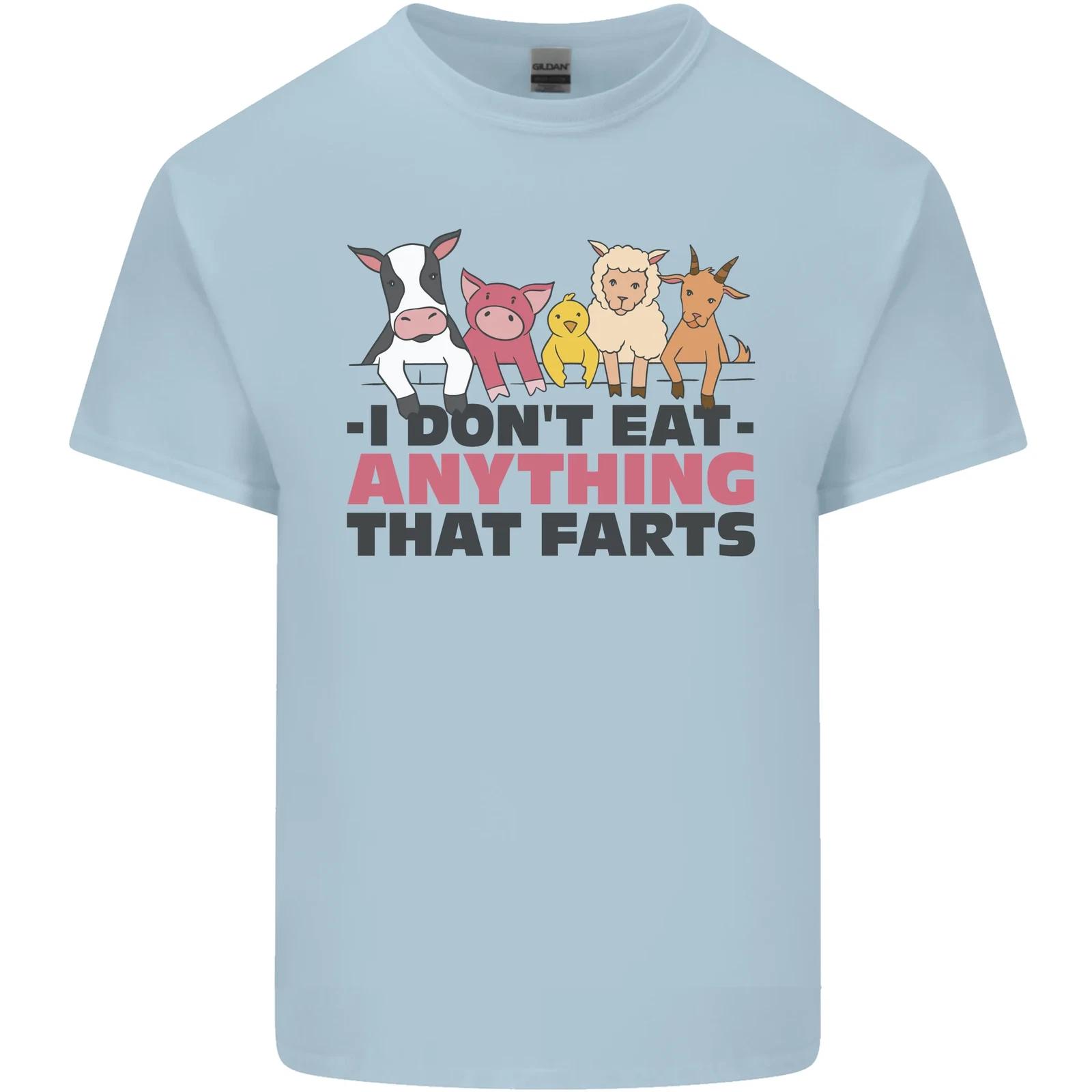 Anything That Farts Funny Vegan Vegetarian Kids T-Shirt Childrens 2XL