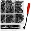 240Pcs Car Plastic Push Pin Rivet Fasteners, Car Retainer Clips Plastic Fasteners Kit With Remover Tool, Assortment Universal Retainer Clips Push