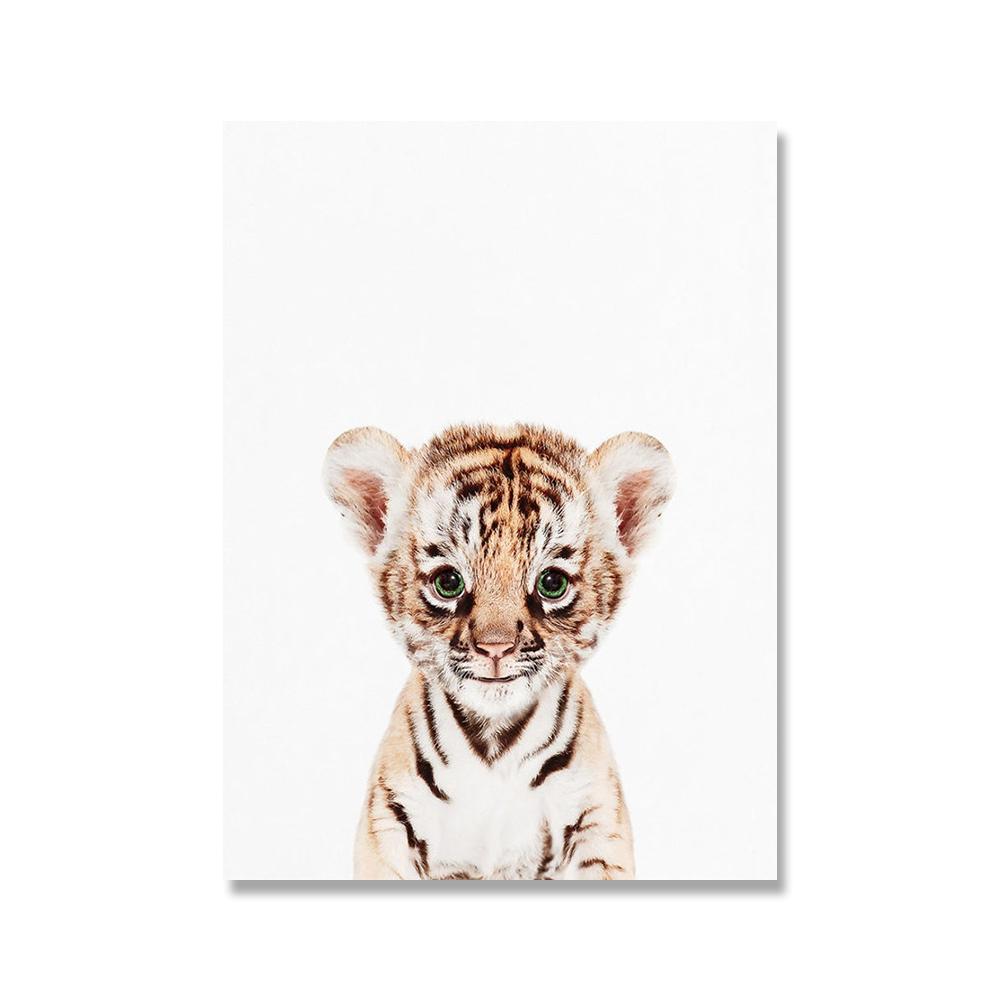 Giraffe Panda Elefant Leinwand Poster für Kinderzimmer Wand Kunst Bild Druck Tier Leinwand Malerei Nordic Kid Baby Schlafzimmer Kunst