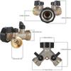 Doppel-Waschmaschinenhahn, Messing-Gartenschlauchverteiler, Y-Stück, 3/4 Zoll, zum Anschluss von 2 Geräten