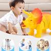 Elektronischer Dinosaurier mit Licht und Ton, elektrischer Lauf, Licht, Stimmleine, Dinosaurier für Kinder, Spielzeug