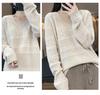 2023 Women's Pure Cashmere V-Neck Knitted Sweater: Loose, Hollow, Autumn/Winter Wool Pullover