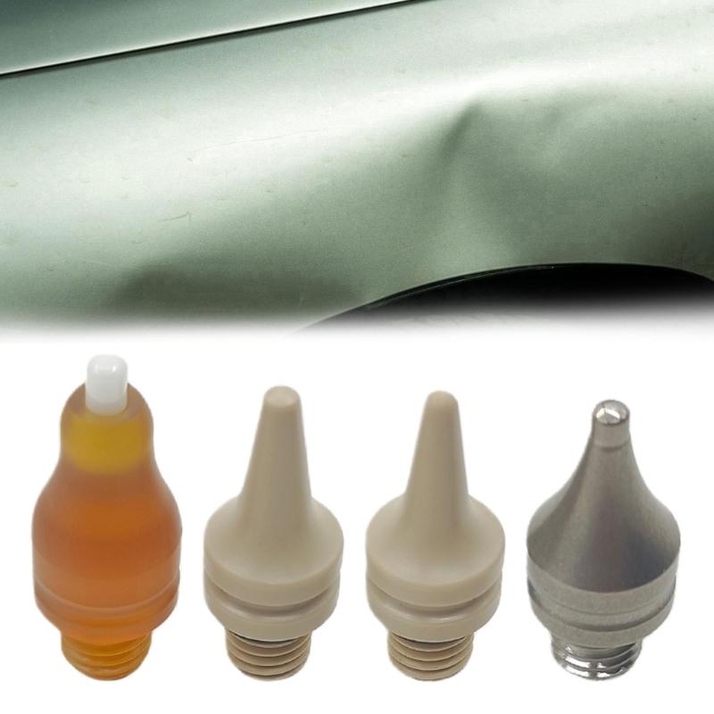 4pcs Repair Tapping Head Car Dents Repair Leveling Pen Tip Dents Remover Accessories Sheet Metal Dents Repair Hammer Head