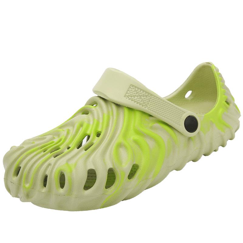 Non-Slip Beach Shoes Men'S Hole Shoes Bag Head Dual-Purpose Half-Drag Outer Wear Camouflage Soft-Soled Casual Sandals