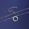 Mobius Couple Double Ring Necklace Female Korean Version Niche Light Luxury High Sense Couple Gift Girl Premium