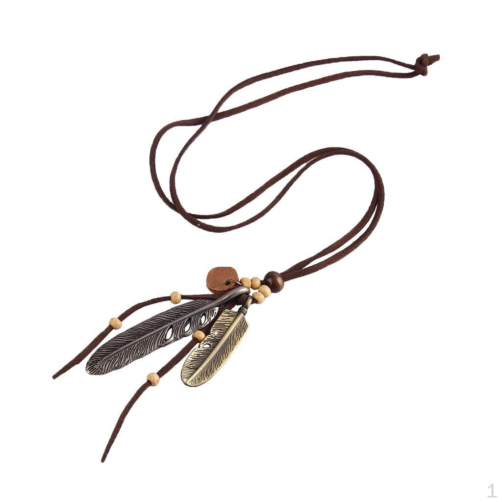 

Charms Pendant Necklace With Long Wax Natural