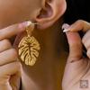 Women's Leaf Shaped Drop Earrings