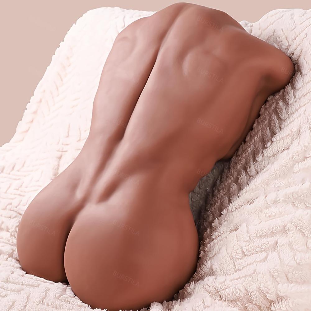 HWC-19 Half body Armless Brown Large Penis Silicone True Touch Muscle Sex Doll True Penis Female Adult Toy Masturbator