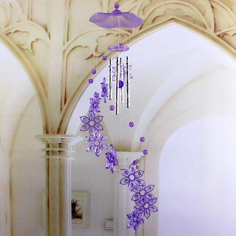 Metal Tubes Butterfly Wind Chime Star Garden Wind Chimes Window Ornaments Christmas