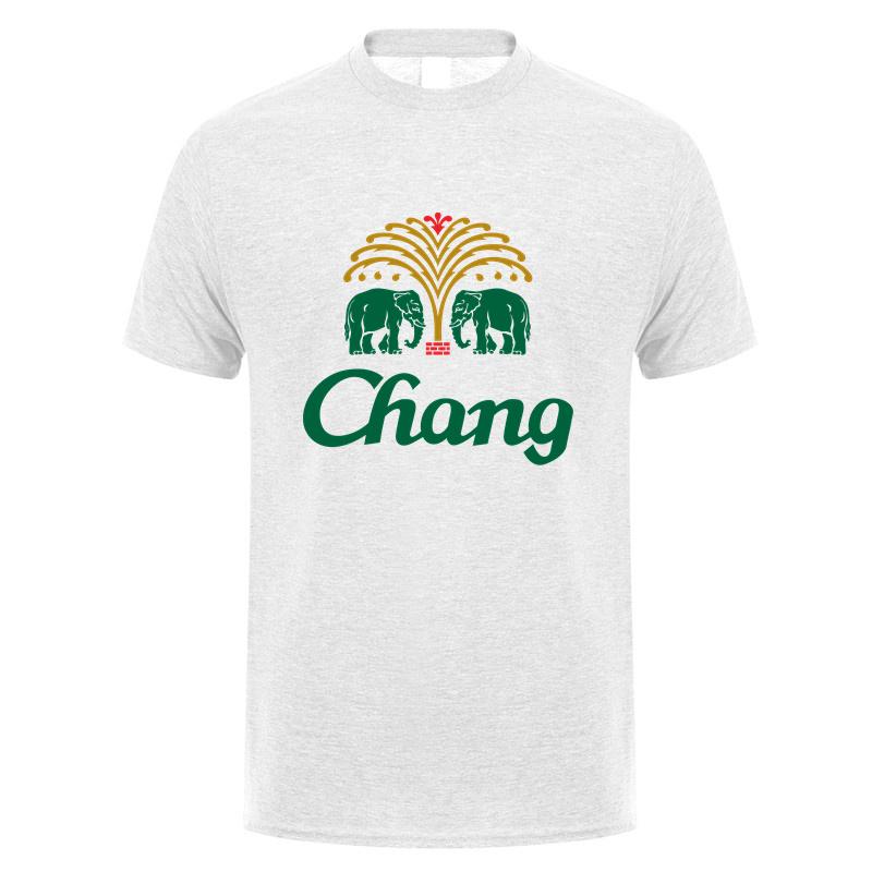 Футболка Chang Beer Летняя Мужская Крутая Хлопковая С Коротким Рукавом Chang Beer Таиланд Слон Футболки Унисекс Подарок Топы Футболка LH-538 S