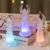 Colorful Glowing Little Sky Crystal Angel Christmas Decoration Angel Night Light