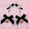 High Quality Cheap Red Bowknot Sexy Bell Cosplay Breast Clip Girls Erotic Decoration Cute Underwear Accessories Nipple Clamp