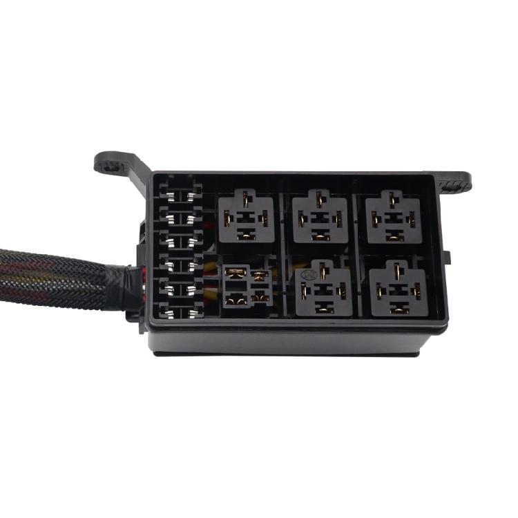 12V Auto 6 Way Fuses Relays Box Block With Relays and Harness for Car Marine