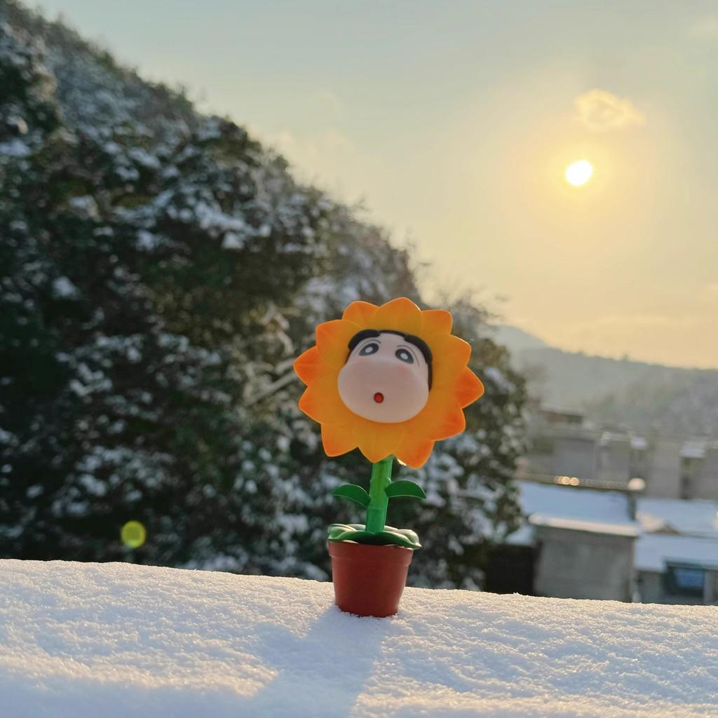 Crayon Shin Chan Sunflower Model Figure Gift For Kids And Collectors