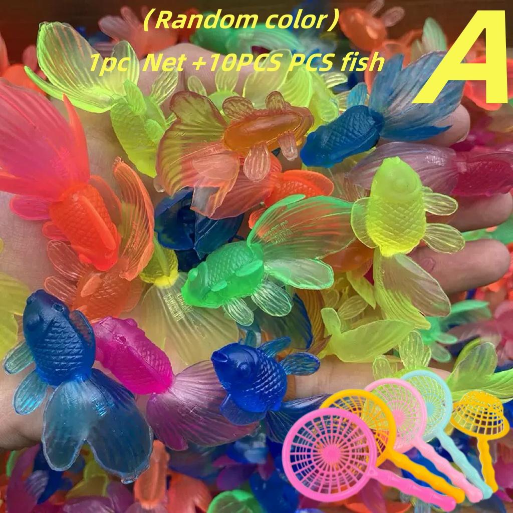6/10/20 Stück Niedliche Gummi-Goldfisch-Badespielzeuge für Kleinkinder Kinder Wasserspielspiele Simulation Badezimmer-Spielzeug Perfekte Duschgeschenke