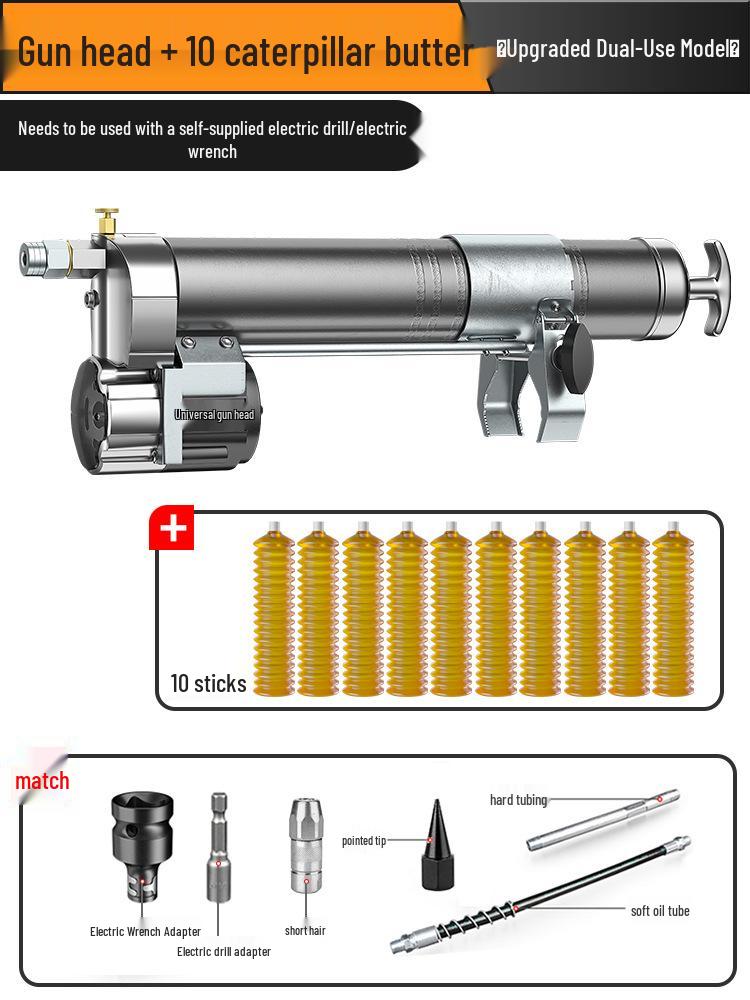 DOU LAN 24V Rechargeable Electric Grease Gun & Drill Combo
