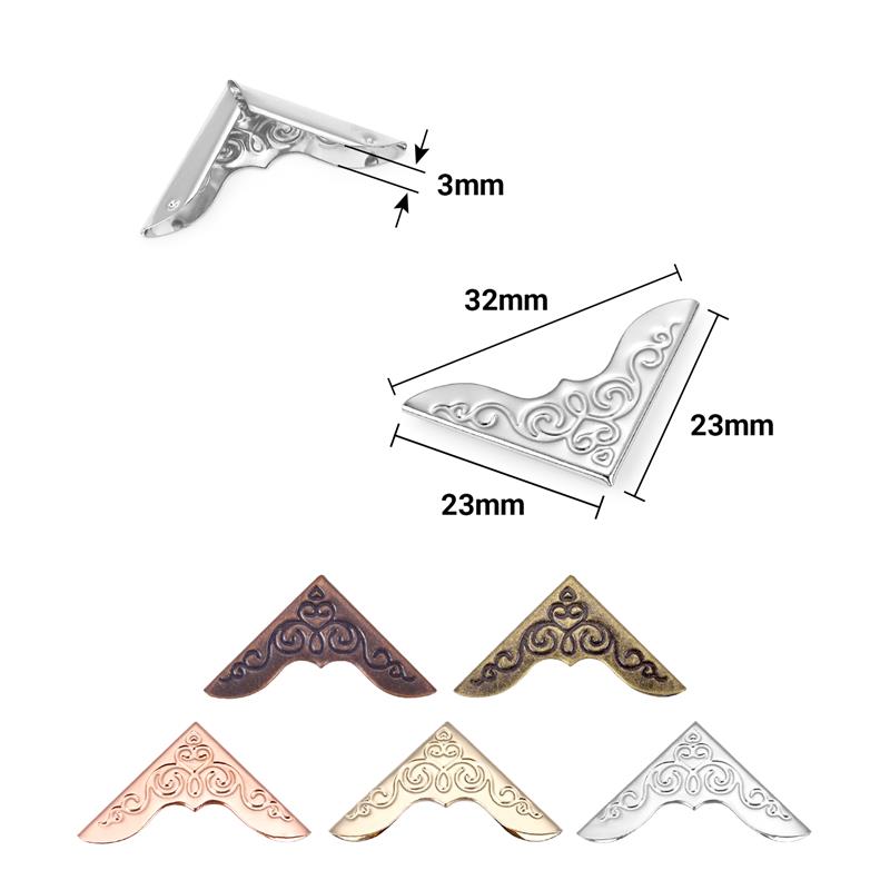 23mm Rohy Knihy s Bočním Potiskem, Rohy Poznámkového Bloku, Kódové Rohy, Rohy Barevných Stran, Chránič Rohů Knihy s Vnitřním Prostorem 1MM