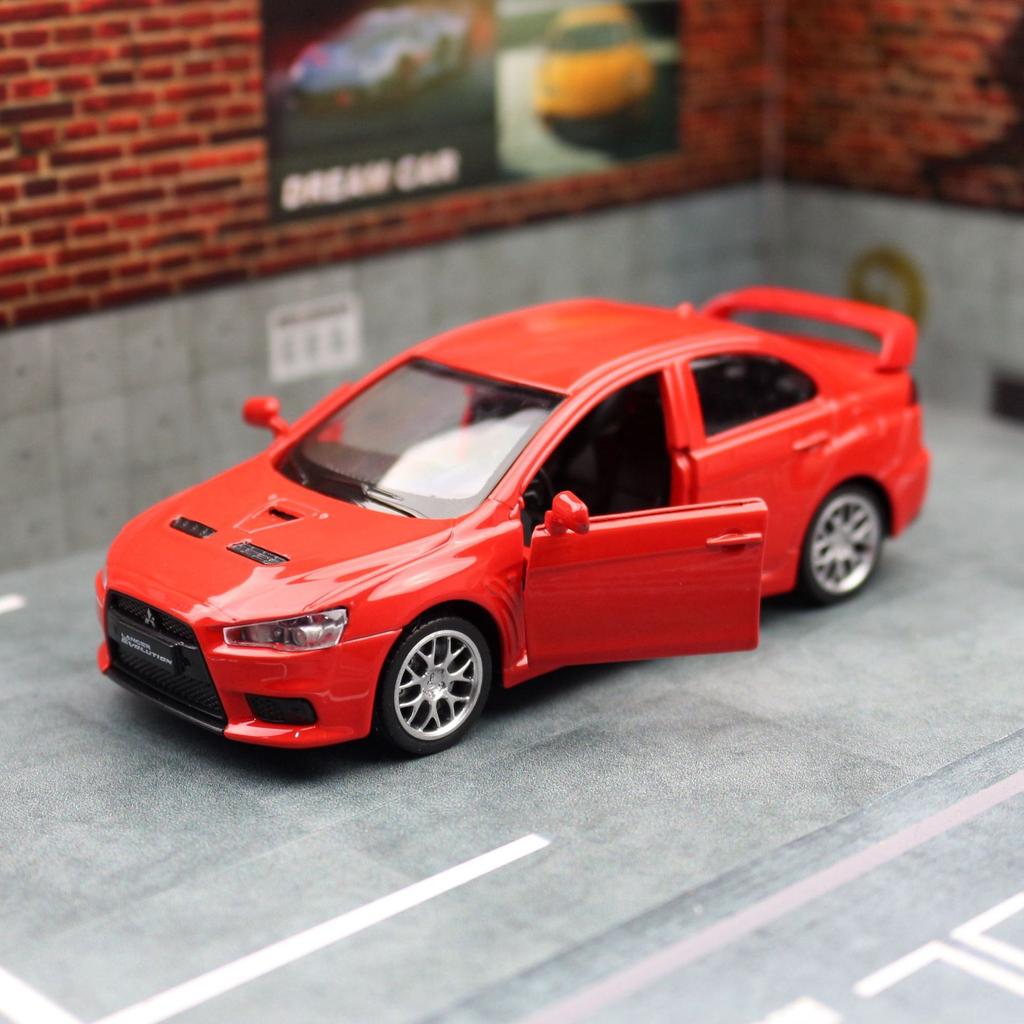 ydcp10 1:41 Mitsubishis JDM Lancer Evolution X Alloy Car Diecasts & Toy Vehicles Car Model Miniature Scale Model Car For Children