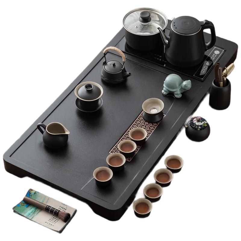 Black Pottery Automatic Kung Fu Tea Set