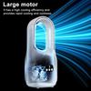 Bladeless Desk Fan with 3 Speeds Digital Display Strong Airflow Low Noise Rechargeable Quiet Cooling Fan