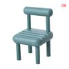 Mini Simulation Chair 1:12 Dollhouse Miniature Chair Folding Chair Armchair House Decor Toy