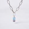 [POPTS] Mint Modernity Stone Necklace OTN222525EWM