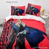 Gaming Valorant Bedding Set Single Twin Full Queen King Size Bed Set Aldult Kid Bedroom Duvetcover Sets 3D Print Anime 030