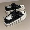Summer trend sail new Chinese versatile muffin thick-soled canvas women's shoes rhinestone cloth board shoes casual shoes Korean version of the price