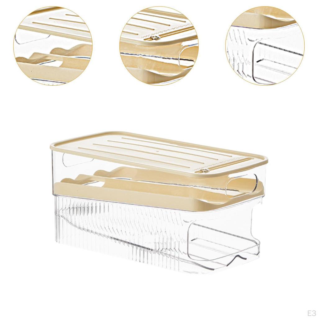 Eierspender Automatischer Rollorganizer Kühlschrank Aufbewahrungsbehälter für Küche