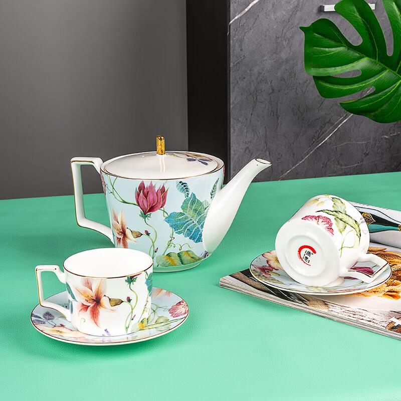 Forest Whisper Ceramic Coffee Cup Set