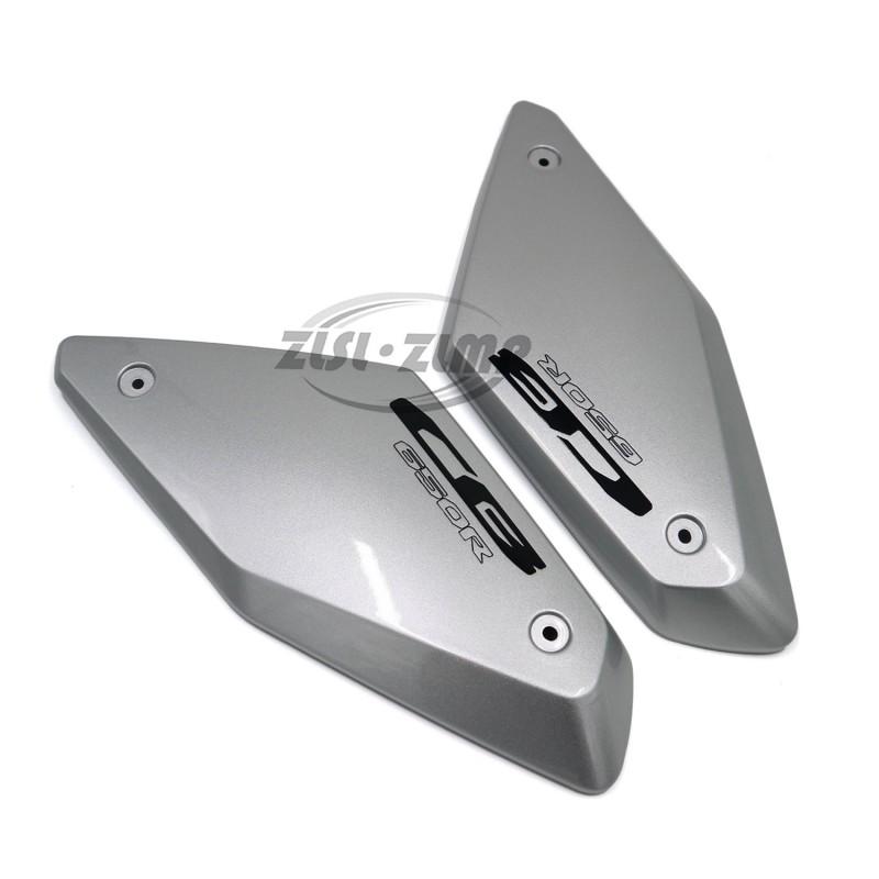 Front Side Frame Cover Protector Honda CB650R 2019-2024 ABS Plastic Fairing Panel In Gray Black