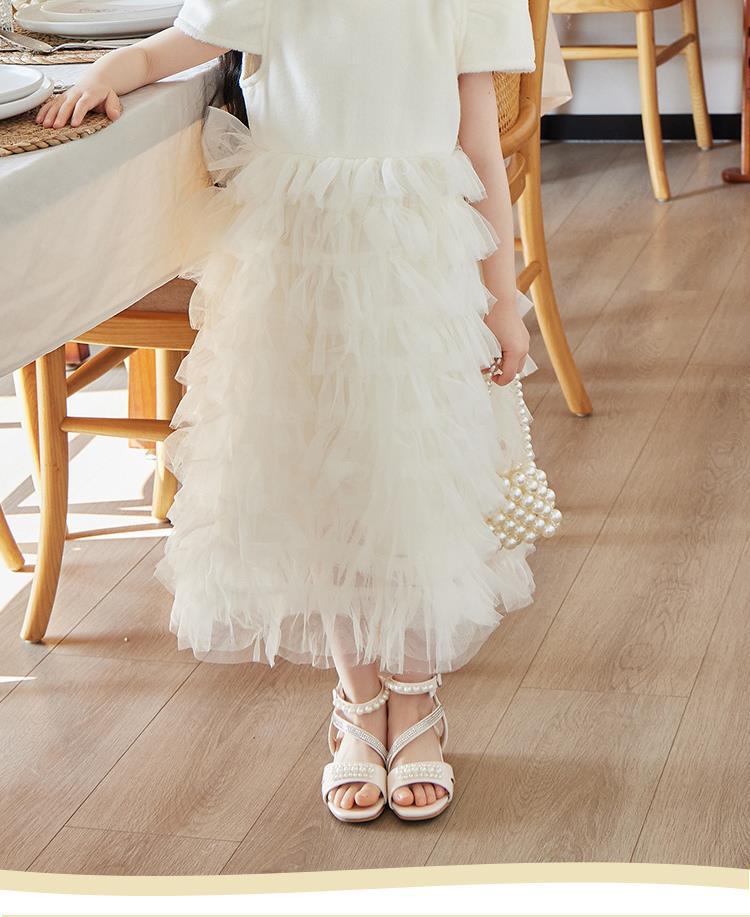 Letnie Sandały na Wysokim Obcasie w Stylu Księżniczki dla Dziewczynek z Miękką Podeszwą - Modne dla Dzieci w Średnim i Starszym Wieku