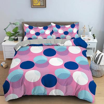 Geometry Colorful Pattern Comfortable Duvet Quilt Cover Pillowcase Bedding Set Children Bedroom Decoration Home Textile