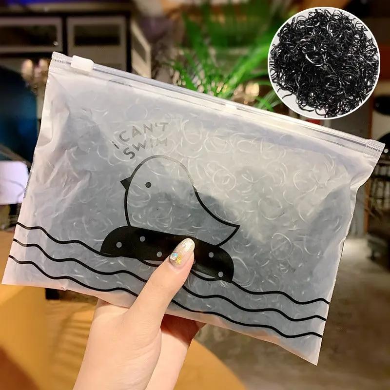 

Модные аксессуары для волос 1000 шт. в упаковке Детские разноцветные маленькие одноразовые резинки-гумки для держателя хвоста Эластичные резинки для волос One Size