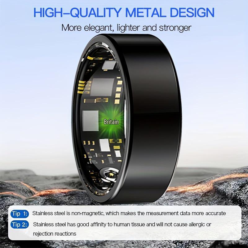 Smart Fitness Tracker Ring: Exercise & Step Monitor