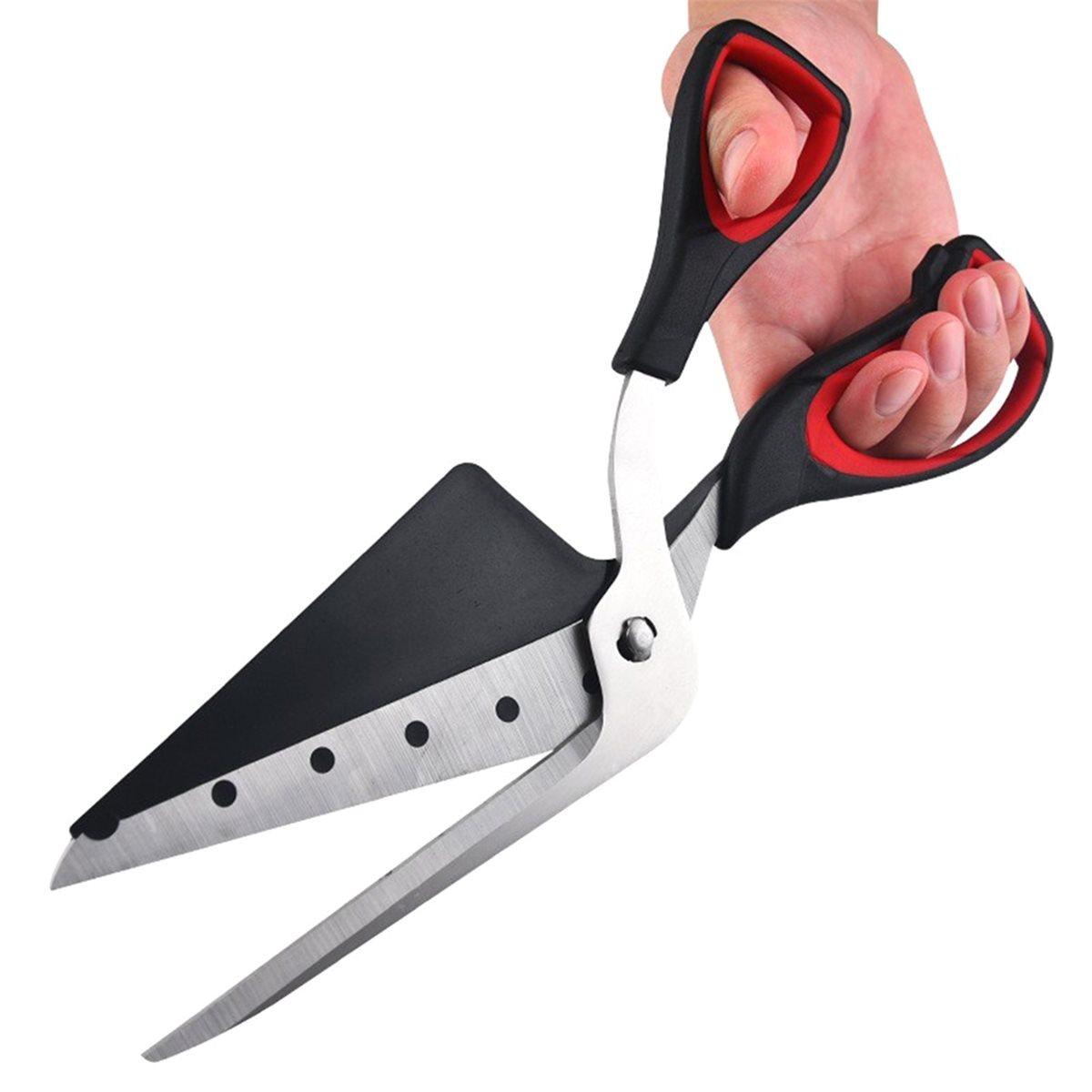 

Multifunctional Pizza Scissors Stainless Steel Blade Detachable Cutting Tools Ergonomic Grip Black&Red for Restaurant China Mainland