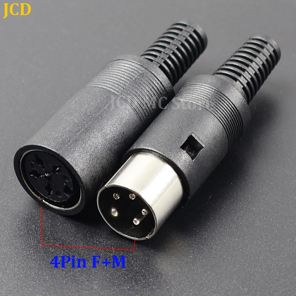 1-10pcs DIN Male/Female 3P 4P 5P 6P 7P 8Pin Plug Jack with Plastic Handle Keyboard Cable Connector Adapter For PS2