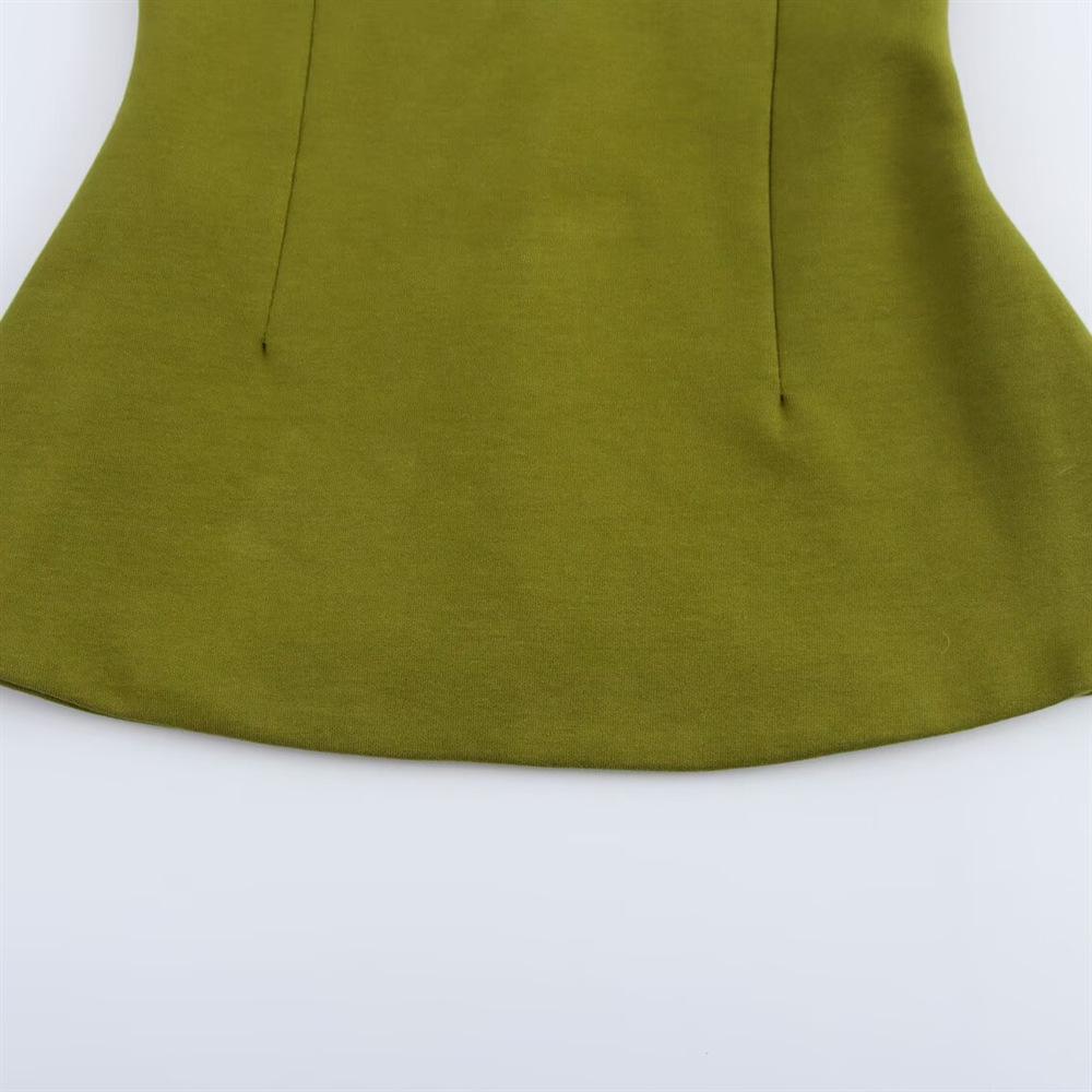 Spring 2025 Women's Fashion: Slim Fit Simple Tube Vest Top