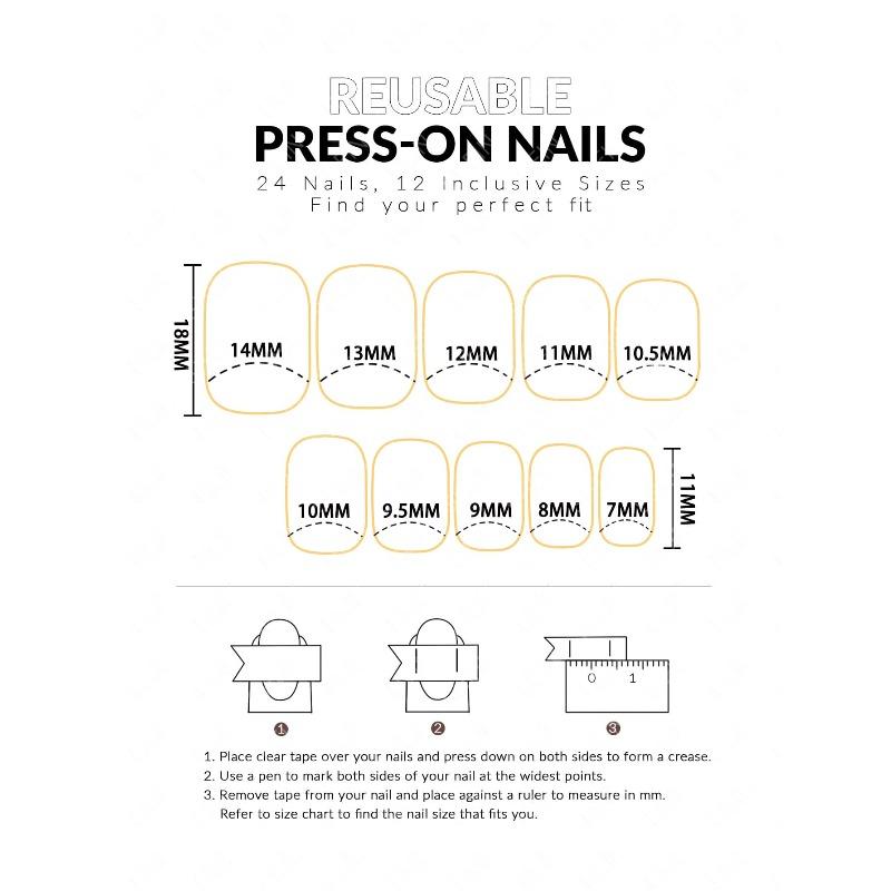 24pcs Short Square White French Style Fake Nail & 1pc Nail File & 1sheet Nail Tape French Tip Press On Nails Nail Supplies