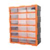Drawer Type Parts Box 18 Drawers Transparent Large Capacity Wall Mount Storage Container for Screw Electric Components