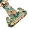 Durable Decorative Accents Handmade Sea Glass Coastal Christmas Ornaments, Turtle Seahorse Starfish Tree Ornaments Sailboat Beach Hanging Decoration