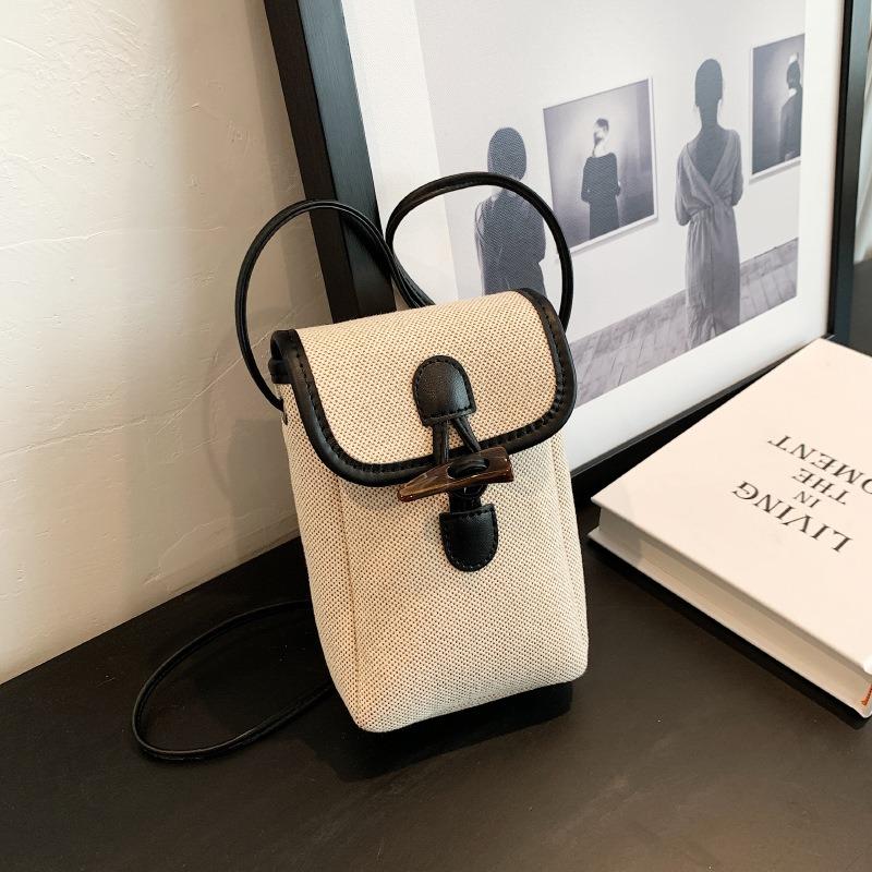 Summer New Simple Casual Small Bag Women's Niche Design Shoulder Messenger Bag Fashionable Versatile Mobile Phone Bag