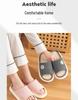 Unisex Breathable Linen Slippers – Indoor & Outdoor, Non-Slip, Silent, for All Seasons, Thick-Soled, 2025 Design.