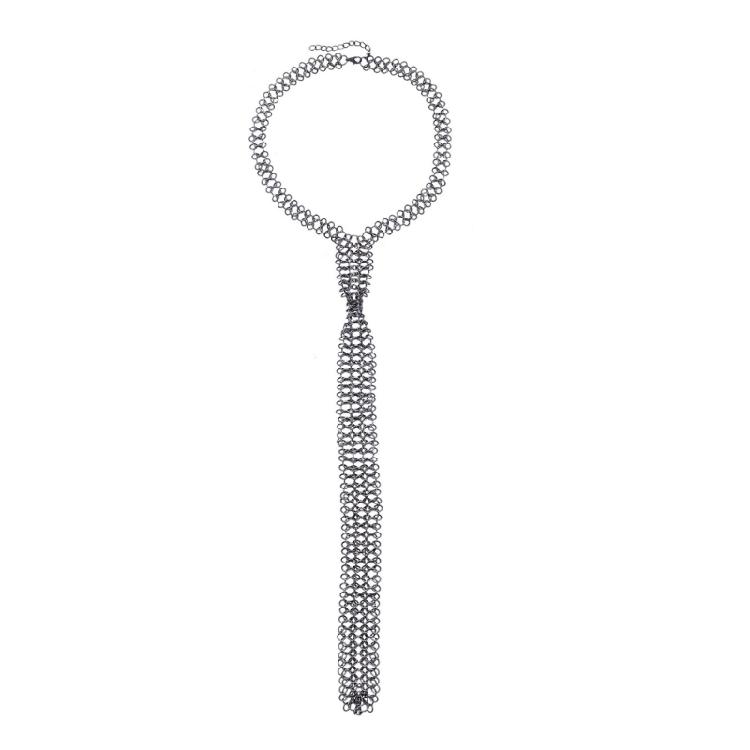 Exaggerated Choker Necklace Party Tie for Women Teens Punk Theme Neckwear for Casual Outing Special Occasion Neckpiece