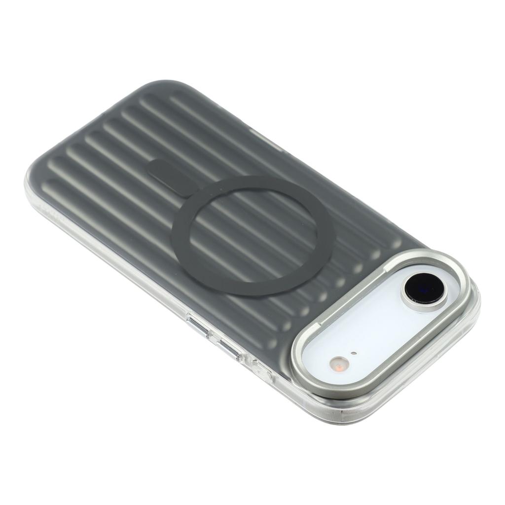 For iPhone 17 Air Case Compatible with MagSafe Luggage Texture IMD TPU Phone Back Cover