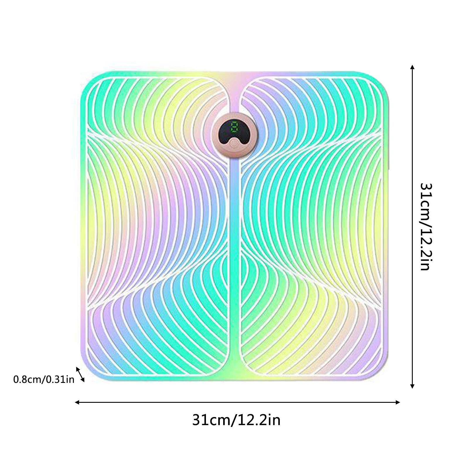 

Электрический массажер для ног, коврик для физиотерапии EMS, 6 передач, 9 интенсивностей, беспроводной массаж мышц ног для формирования ног, расслабление и облегчение боли