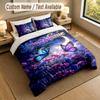 Butterfly Theme Personalized 3Pcs Bedding Set Custom Text & Name 1 Sheet 2 Pillowcases Household Bedding 1pc