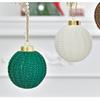 Farmhouse Christmas Ornaments Crochet Home Decor 12 Pieces Rustic Ball Ornaments Pendant For Party Garland Wreath Living Room