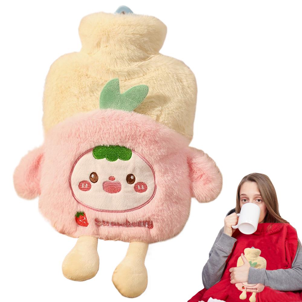 

Hot Water Bag Plush Cute Cartoon Plush Hot Water Bottle Safe Hand Feet Warmer Winter Warming Bag For Home Outdoors